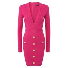 Платье из вискозы Balmain