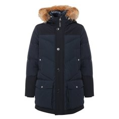 Пуховая парка с меховой отделкой Woolrich