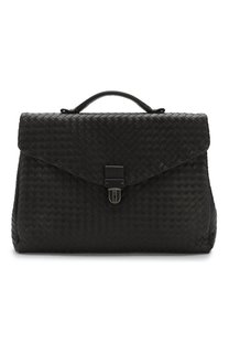 Кожаный портфель с плетением Intrecciato Bottega Veneta