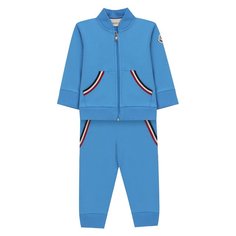 Комплект из хлопкового кардигана и брюк Moncler Enfant