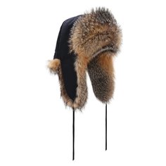 Шапка-ушанка из меха лисы FurLand