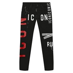 Джинсы с принтом Dsquared2