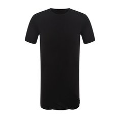 Удлиненная футболка из смеси вискозы и шелка с круглым вырезом Rick Owens