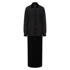 Платье из смеси хлопка и льна Uma Wang