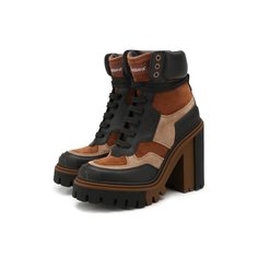 Замшевые ботильоны Trekking Dolce & Gabbana