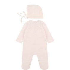 Комбинезон и шапка из смеси хлопка и кашемира Tartine Et Chocolat