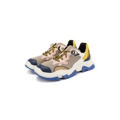 Кроссовки из кожи и текстиля N21