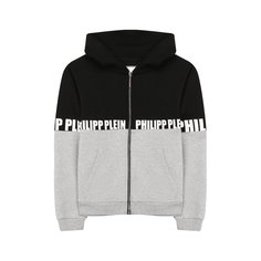 Хлопковый кардиган с капюшоном Philipp Plein