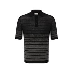 Поло из смеси льна и вискозы Saint Laurent