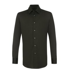 Хлопковая рубашка с воротником кент Brioni