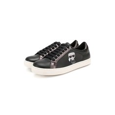 Кожаные кеды Karl Lagerfeld Kids