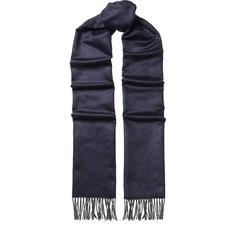 Шелковый шарф с бахромой Corneliani