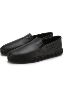 Кожаные эспадрильи с плетением intrecciato Bottega Veneta