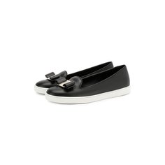 Кожаные слипоны Vara Bow Salvatore Ferragamo