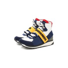 Высокие кеды из кожи Dsquared2