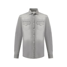 Джинсовая рубашка Brunello Cucinelli