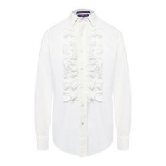 Однотонная хлопковая блуза Ralph Lauren