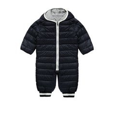 Стеганый пуховый комбинезон с капюшоном Moncler Enfant