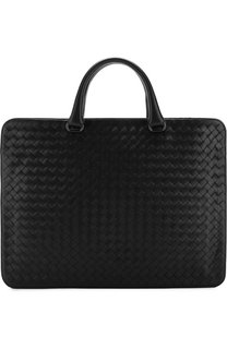 Кожаный портфель с плетением intrecciato Bottega Veneta