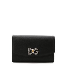 Кожаный клатч на цепочке Dolce & Gabbana