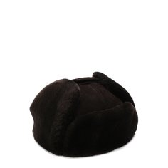 Замшевая шапка-ушанка с меховой отделкой Zilli