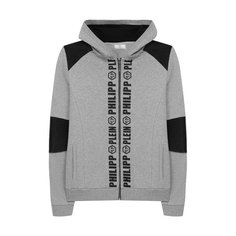 Хлопковый кардиган с капюшоном Philipp Plein