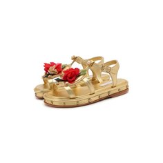 Кожаные босоножки Dolce & Gabbana