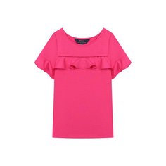 Топ из хлопка и вискозы Polo Ralph Lauren
