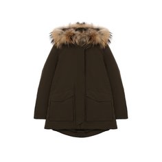 Пуховая парка с меховой отделкой Woolrich