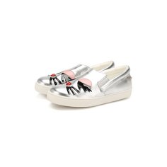 Кожаные слипоны Karl Lagerfeld Kids