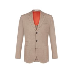 Пиджак из смеси льна и шерсти Brunello Cucinelli