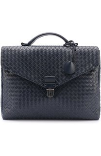 Кожаный портфель с плетением intrecciato Bottega Veneta