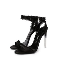 Шелковые босоножки Frayed на шпильке Tom Ford