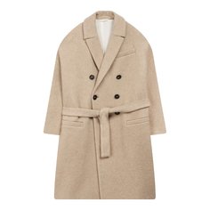 Двубортное пальто из кашемира Brunello Cucinelli