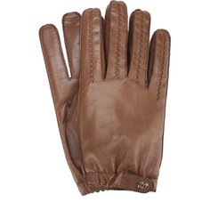 Кожаные перчатки с кашемировой подкладкой Giorgio Armani