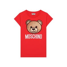 Хлопковая футболка Moschino Kid