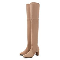 Замшевые ботфорты Casadei