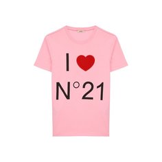 Хлопковая футболка No. 21