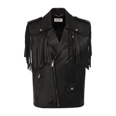 Кожаный жилет Saint Laurent