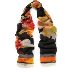 Кашемировый шарф с принтом Lanvin