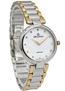 Швейцарские наручные женские часы Grovana 4556.1158. Коллекция DressLine