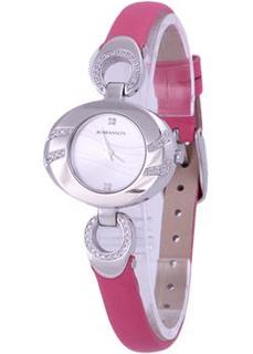 женские часы Romanson RN0391QLW(WH)PINK. Коллекция Leather