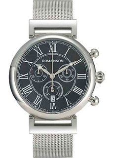 мужские часы Romanson TM7A08HMW(BK). Коллекция Adel