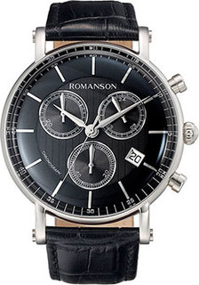 мужские часы Romanson TL8A27HMW(BK). Коллекция Adel