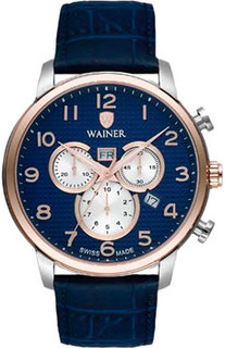 Швейцарские наручные мужские часы Wainer WA.19410A. Коллекция Wall Street