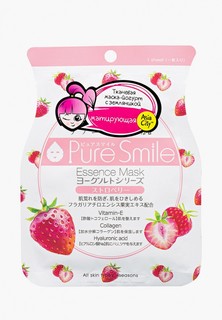 Маска для лица Pure Smile на йогуртовой основе, c земляникой, 1 шт