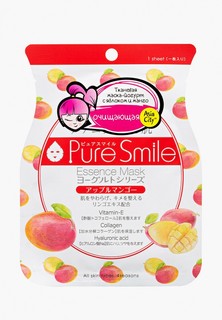 Маска для лица Pure Smile на йогуртовой основе с яблоком и манго, 1 шт