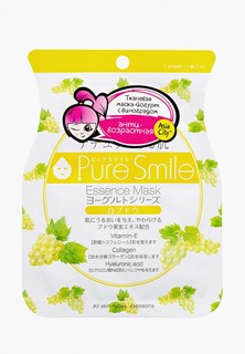 Маска для лица Pure Smile на йогуртовой основе c виноградом 1 шт