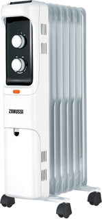 Масляный радиатор Zanussi Loft ZOH/LT-07W 1500W (белый)