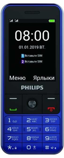 Мобильный телефон Philips Xenium E182 (синий)